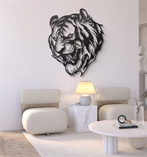 metal fabrication art tigers|Tiger Metal Wall Art .